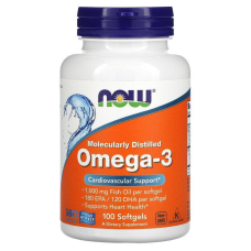NOW Foods, риб“ячий жир з омега-3, 1000 мг, 180 ЕПК, 120 ДГК, 100 капсул