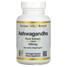 California Gold Nutrition, ашваганда, 450 мг, 180 веганських капсул