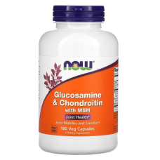 NOW Foods, глюкозамін, хондроїтин і МСМ, 180 рослинних капсул
