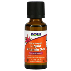 NOW Foods, рідкий вітамін D-3 з підвищеною силою дії, 1000 МО, 30 мл (1 рідк. унція)