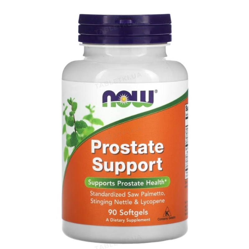 NOW Foods, Prostate Support, 90 м“яких таблеток