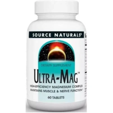 Магній (ультра), Ultra-Mag, Source Naturals, 60 таблеток