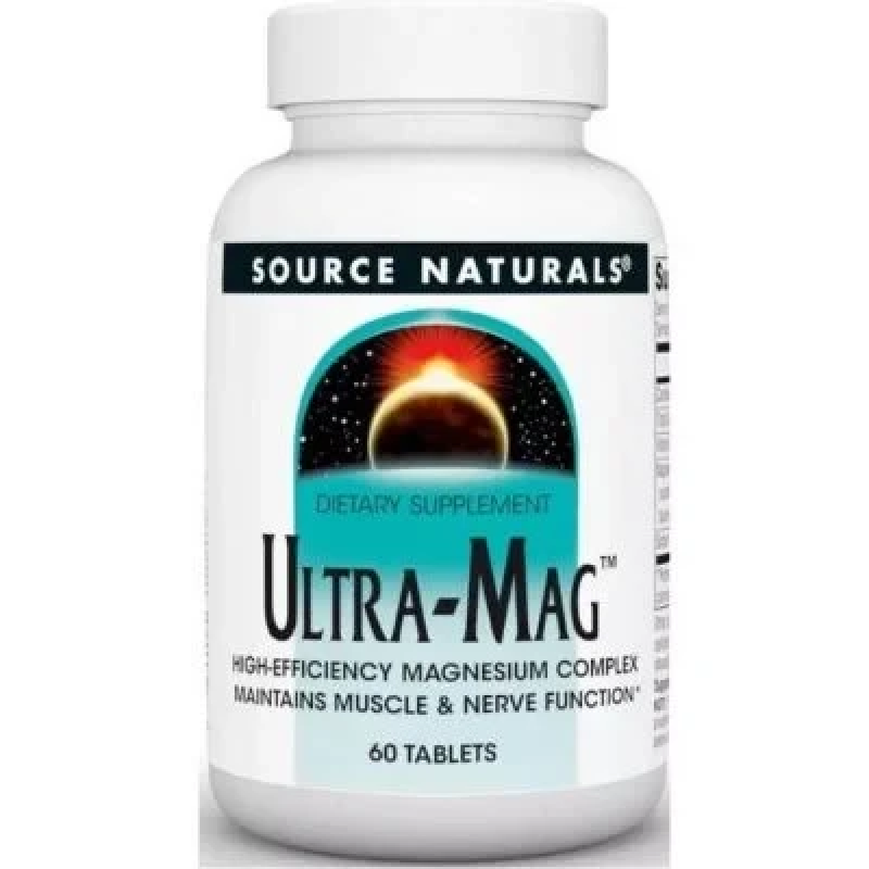 Магній (ультра), Ultra-Mag, Source Naturals, 60 таблеток