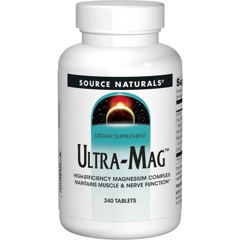 Магній (ультра), Ultra-Mag, Source Naturals, 240 таблеток