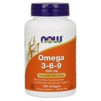 NOW Foods, Омега 3-6-9, 1000 мг, 100 капсул