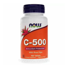 NOW Foods, C-500 с шиповником, 100 таблеток