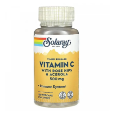 Solaray, Вітамін C із уповільненим вивільненням, 500 мг, 100 рослинних капсул