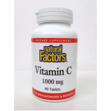 Natural Factors, Вітамін С з біофлавоноїдами, 1000 мг, 90 таблеток