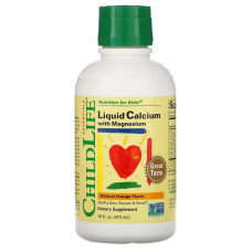 ChildLife, Рідкий кальцій з магнієм, смак натурального апельсина, 474 мл